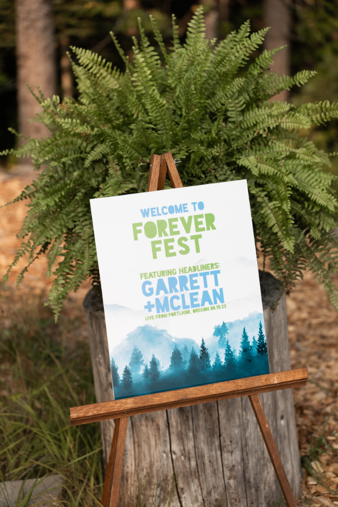Forever Fest welcome sign